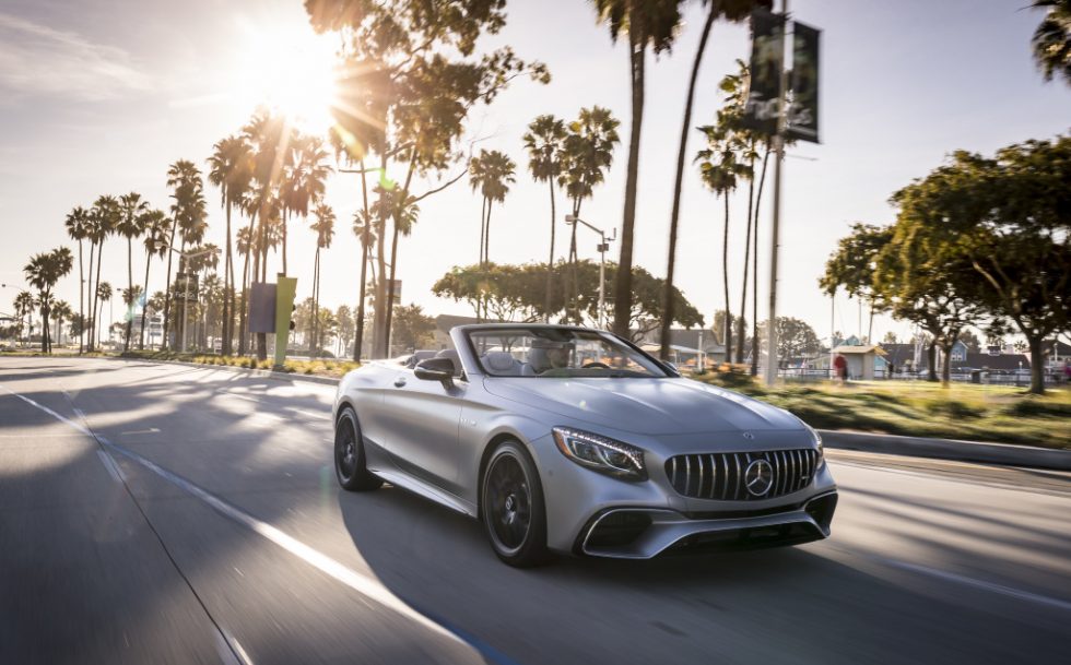 Mercedes-AMG S63 4MATIC+ Cabriolet, designo allanite grey magno; AMG designo Exclusive nappa leather crystal