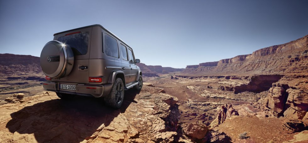 Image worlds of off-road capability, design and on-road performance, and take on natural elements such as rock and lava formations, and water, which are like the G-class "stronger than time". The tonality of the campaign reflects the character of the off-road legend: strong messages in impressive picture worlds.