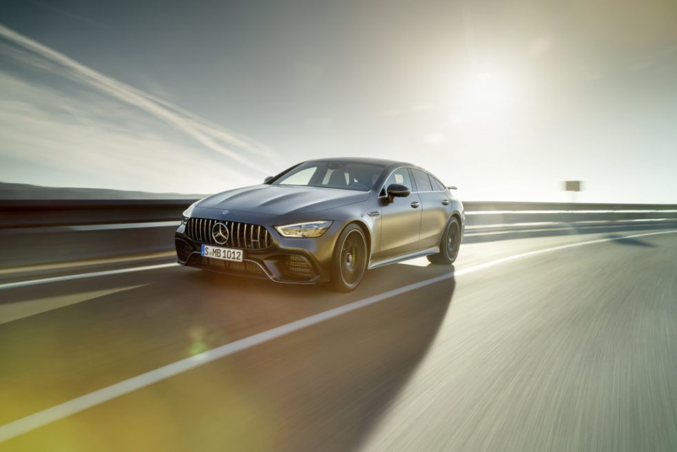 Mercedes-AMG GT 63 S 4MATIC+ 4-Door Coupé, AMG Carbon-packet, Exterior: Exterior paint: graphite grey magno, colour variation black;