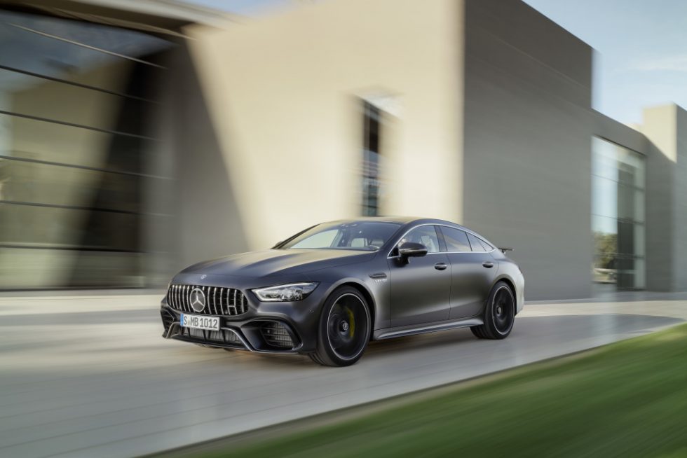 Mercedes-AMG GT 63 S 4MATIC+ 4-Door Coupé, AMG Carbon-packet, Exterior: Exterior paint: graphite grey magno, colour variation black;