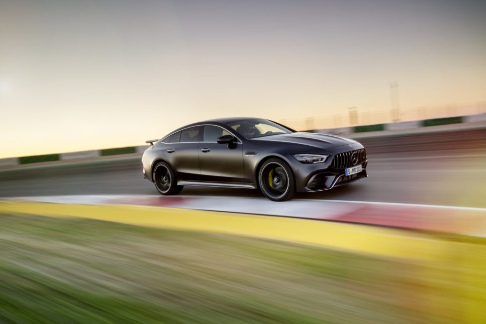 Mercedes-AMG GT 63 S 4MATIC+ 4-Door Coupé, AMG Carbon-packet, Exterior: Exterior paint: graphite grey magno, colour variation black;