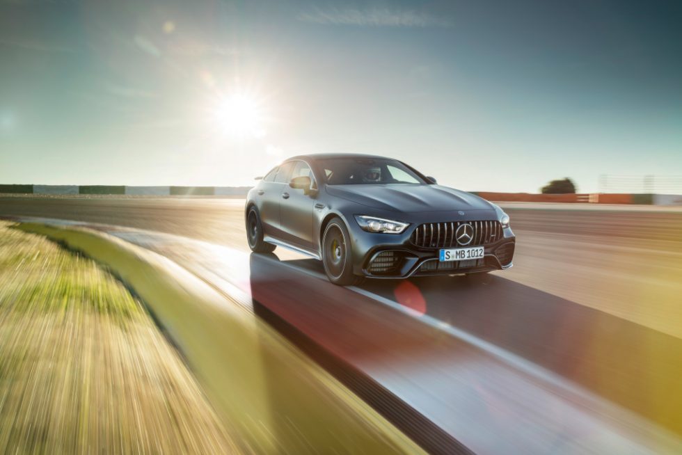 Mercedes-AMG GT 63 S 4MATIC+ 4-Door Coupé, AMG Carbon-packet, Exterior: Exterior paint: graphite grey magno, colour variation black;