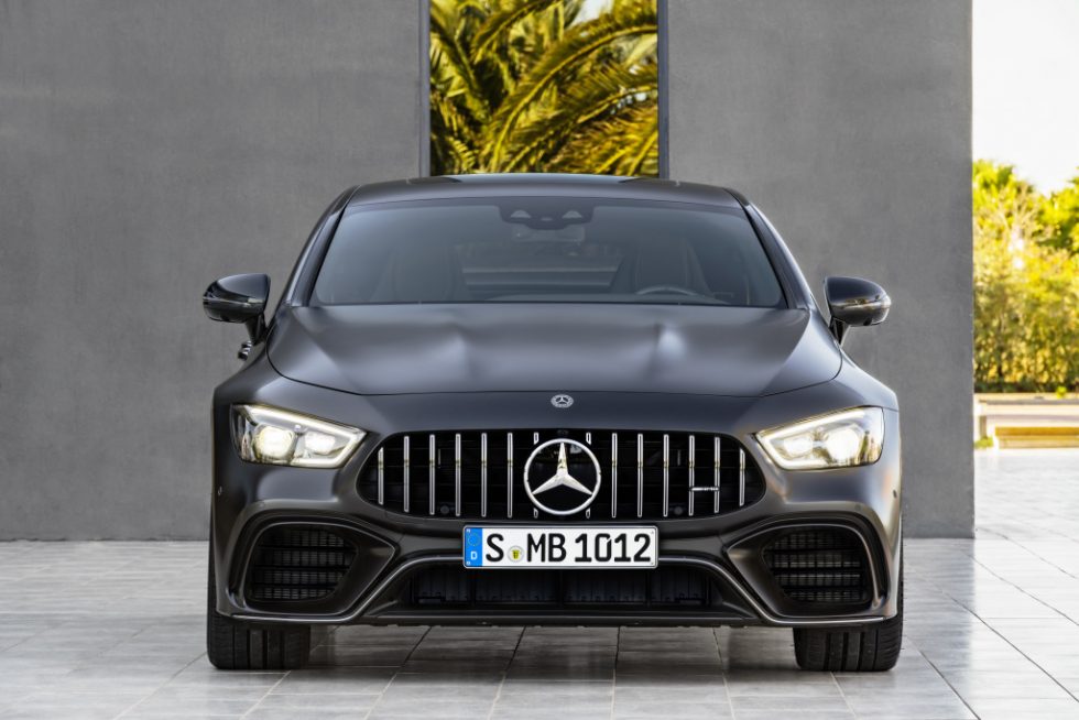 Mercedes-AMG GT 63 S 4MATIC+ 4-Door Coupé, AMG Carbon-packet, Exterior: Exterior paint: graphite grey magno, colour variation black;Fuel consumption combined: 11,2 l/100 km; CO2 emissions combined: 256 g/km* (provisional data)