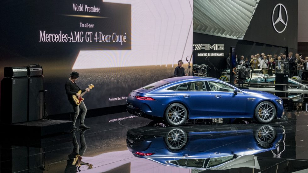 Mercedes-AMG GT 4-Door Coupé: performance meets design; More space, more power, more goose pimples – the new Mercedes-AMG GT 4-Door model delivers driving experiences in new dimensions and extends the AMG model family. The new coupé is the first four-door sports car from Affalterbach and draws directly on the legendary SLS and AMG GT models of success. As another vehicle developed autonomously by Mercedes-AMG it combines unique design, high comfort and outstanding sports car engineering with an athletic, four-door fastback layout. It thus offers more space and more potential uses. Systematic expansion of the AMG GT family with the 4-door Coupé opens up the sports car segment to those lookin