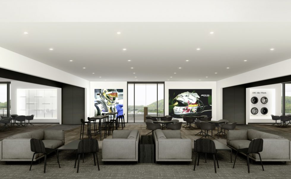 The AMG Lounge provides an inviting setting for community discussions and personal exchanges with AMG experts.