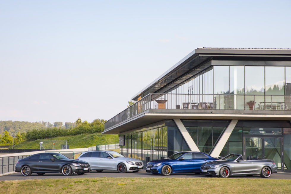 Mercedes-AMG C 63 Family;Fuel consumption combined: 10.4-9.9 l/100 km; combined CO2 emissions: 236-227 g/km*