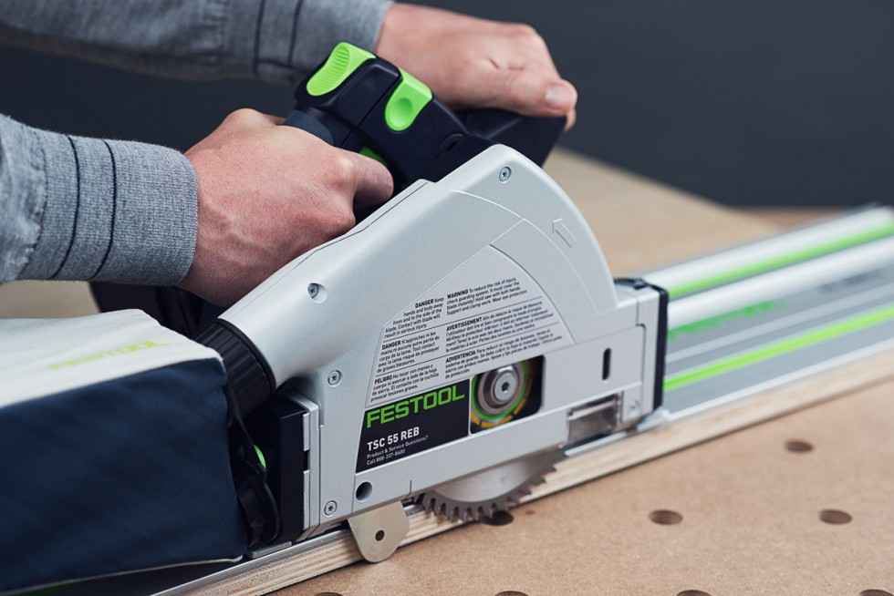 Festool TSC 55 on guide rail