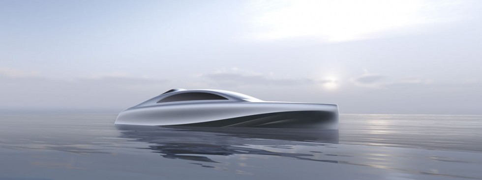 Mercedes-Benz Style and Silver Arrow Marines present a model of the first "Silver Arrow" motor yacht