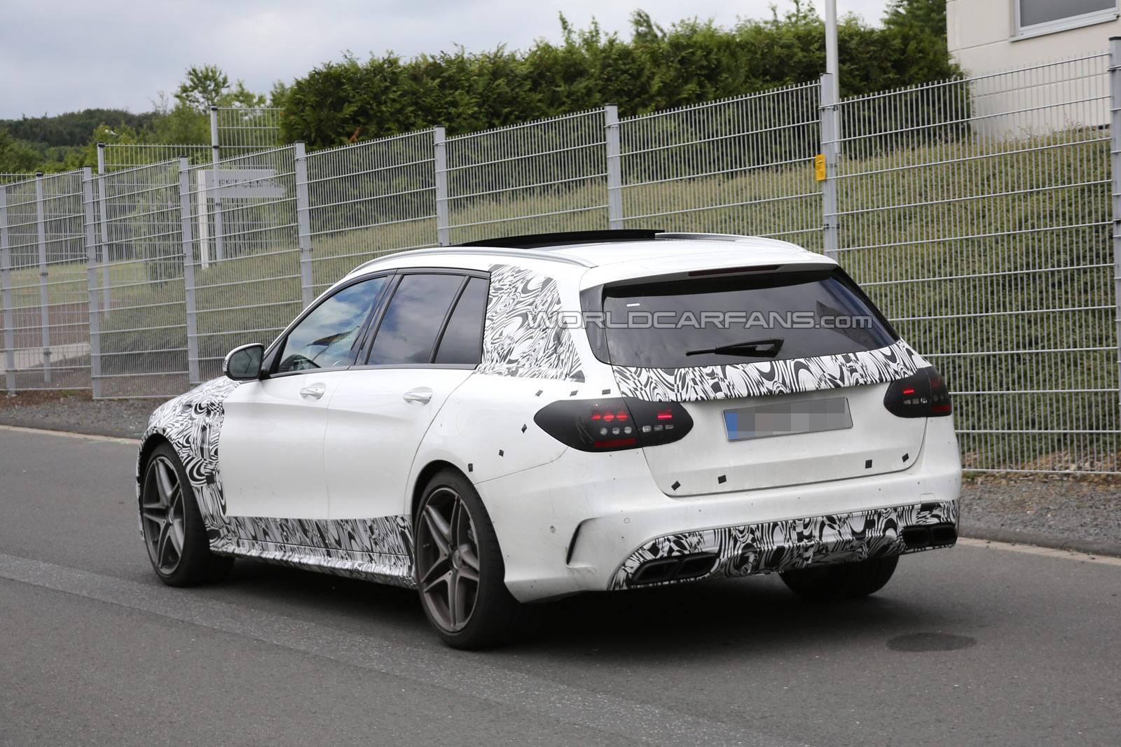(S205): Protótipos da C63 flagrados em testes em Nürburgring C63-amg-estate-6-30-5