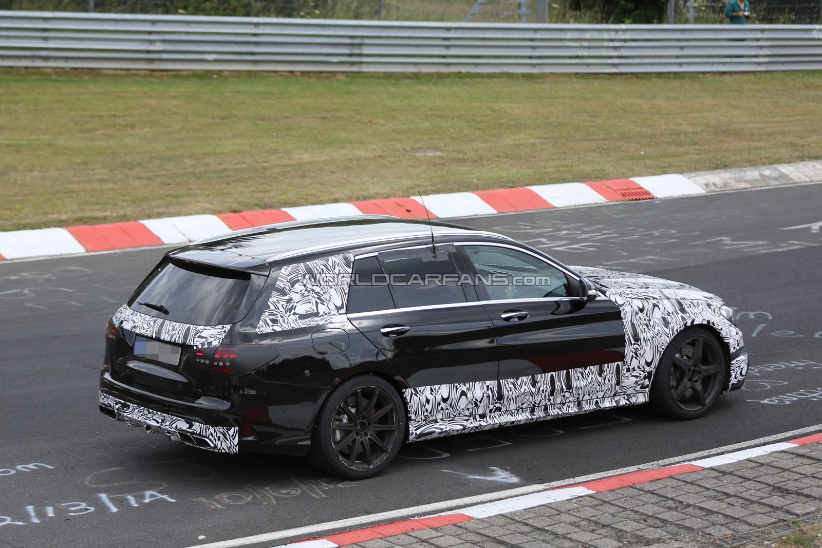 (S205): Protótipos da C63 flagrados em testes em Nürburgring C63-amg-estate-6-30-7