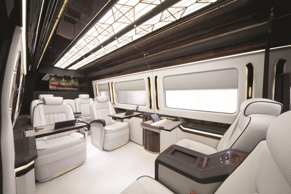 Beautiful wood in its most natural form adds a simple but striking finishing touch to the interior of our vehicles. It takes 95 years for mother nature to create a walnut burr before we begin our craft. It then takes up to a month preparing to match, shape and finish the set of veneers. We make sure our crafts people has knowledge of the material and eye for the detail. It allows us to book-match the unique patina of each veneer and to create a mesmerizing mirror image of the grain throughout the interior. From the dashboard to the passenger compartment to obtain a spectacular look of a seamless flow of grain is a very difficult procedure but we are very proud with ourselves as we successfully achieve the perfect look. This is not a coincidence since we only use wood from the same tree for each vehicle. This also ensures the consistency in coloration.